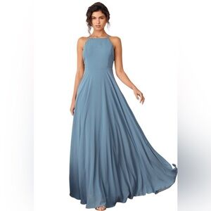 Lulu's Mythical Kind of Love Maxi Gown in Slate Blue‎